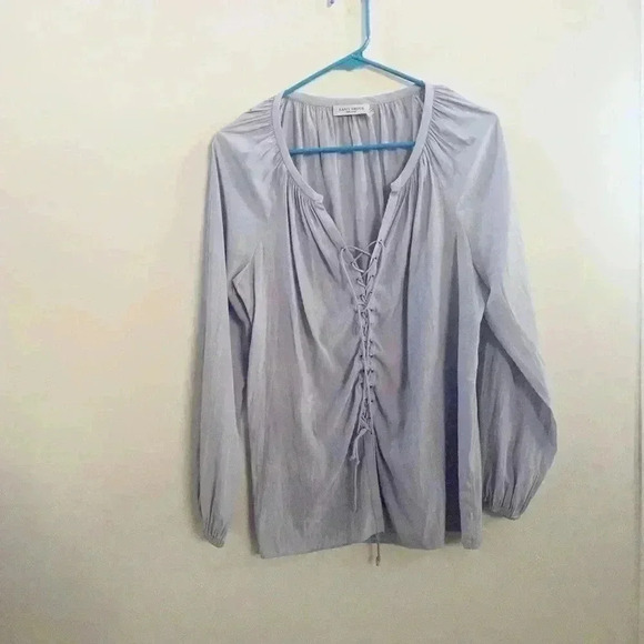 Ramy Brook lace up blouse small - Picture 1 of 6